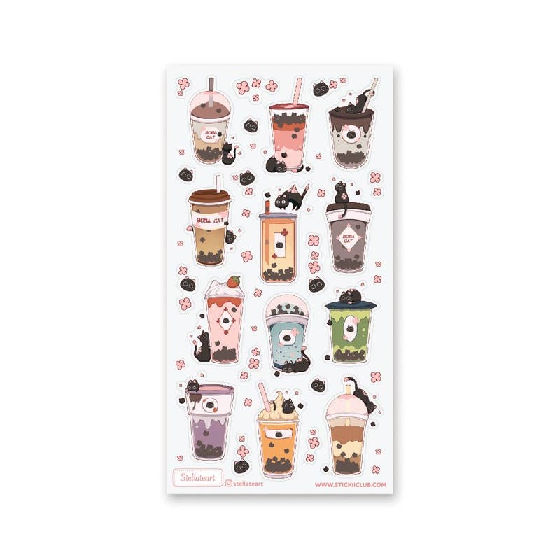 STOCK - STICKII - FEUILLE DE STICKERS