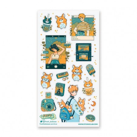 STOCK - STICKII - FEUILLE DE STICKERS