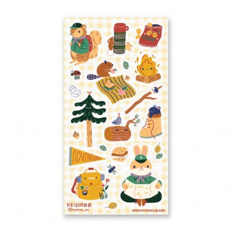 STOCK - STICKII - FEUILLE DE STICKERS