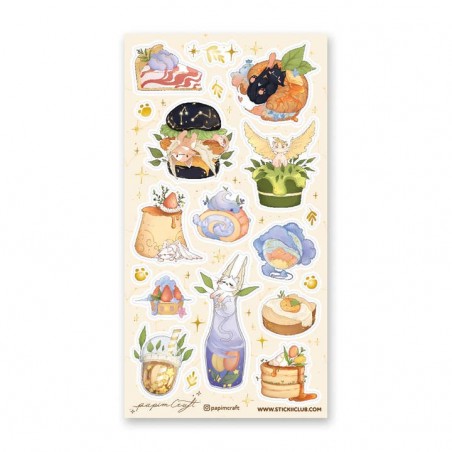 STOCK - STICKII - FEUILLE DE STICKERS