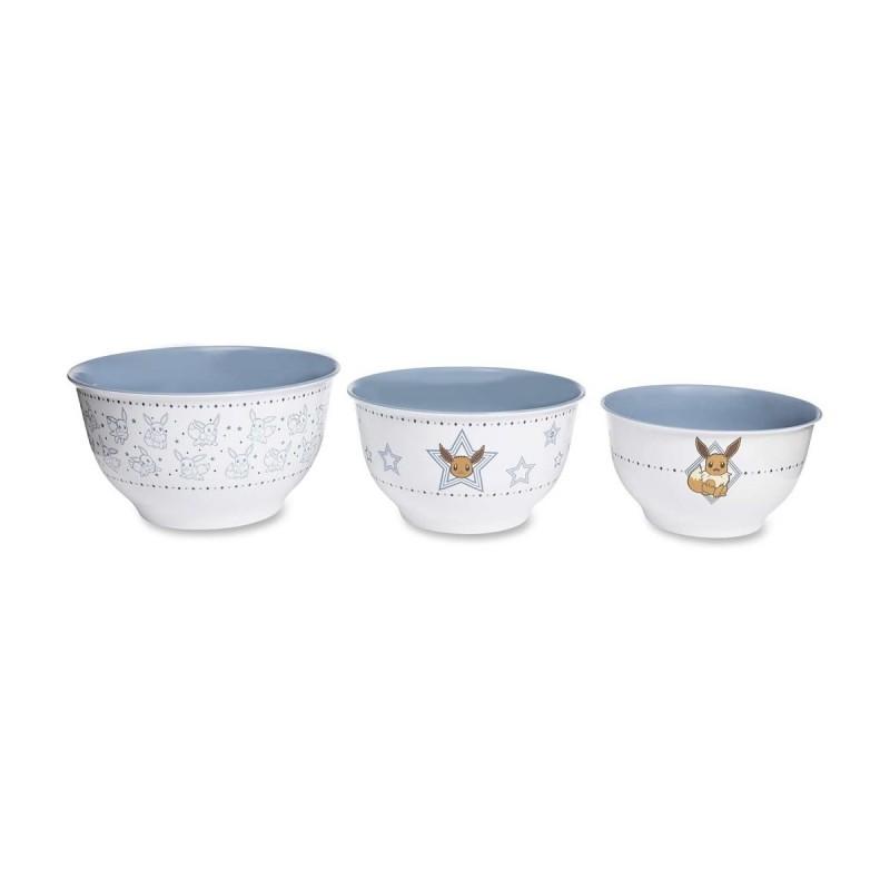 COMMANDE - POKEMON CENTER USA - Trio de bols avec couvercle Evoli
