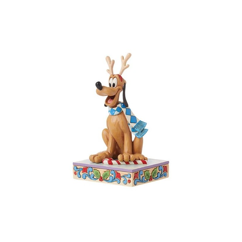 STOCK - ENESCO - DISNEY TRADITIONS - Pluto Christmas Figurine