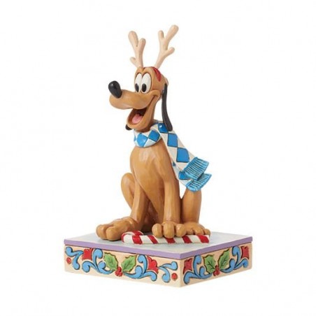 STOCK - ENESCO - DISNEY TRADITIONS - Pluto Christmas Figurine