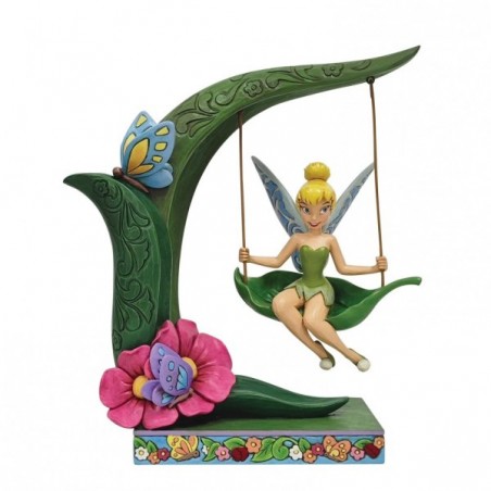 STOCK - ENESCO - DISNEY TRADITIONS - Suspended in Springtime Music (Tinker Bell on Swing Figurine