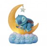 STOCK - ENESCO - DISNEY TRADITIONS - Sweet Dreams (Stitch & Scrump on Light-up Moon Figurine)
