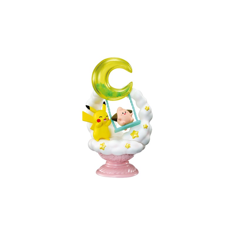 STOCK - RE-MENT POKEMON -  STARRIUM SERIES Dreaming Moonlit Night Star Walk - Pikachu & Melo