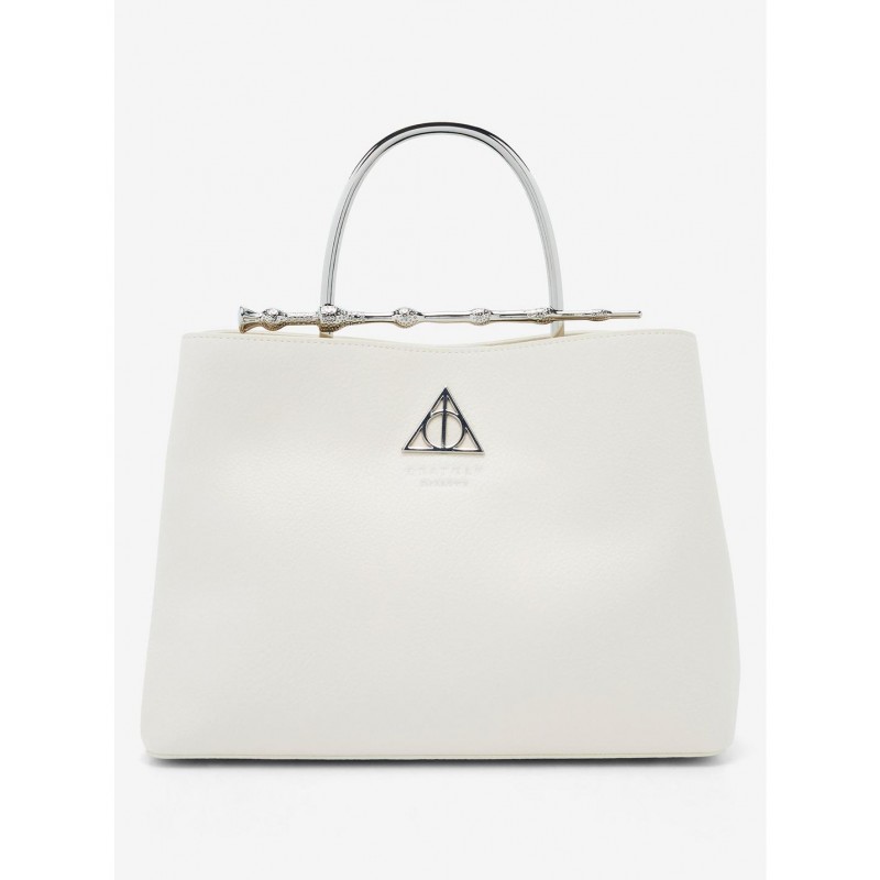 COMMANDE - LOUNGEFLY USA - Loungefly Harry Potter Deathly Hallows Elder Wand Cream (New Pebble Texture) Handbag