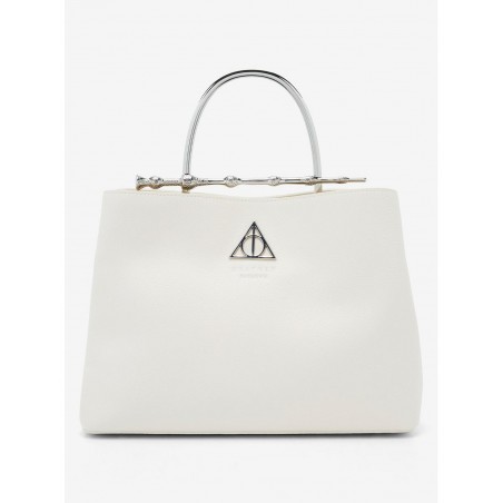 COMMANDE - LOUNGEFLY USA - Loungefly Harry Potter Deathly Hallows Elder Wand Cream (New Pebble Texture) Handbag