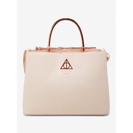 COMMANDE - LOUNGEFLY USA - Loungefly Harry Potter Deathly Hallows Elder Wand Blush Pink (New Pebble Texture) Handbagndbag