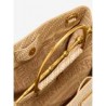 COMMANDE - LOUNGEFLY USA - Loungefly Harry Potter Deathly Hallows Elder Wand Raffia Texture Brown Handbag