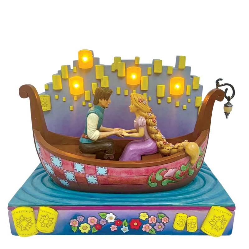 PRECOMMANDE - ENESCO - DISNEY TRADITIONS - A Dream Come True (Tangled Boat with LED Lanterns)