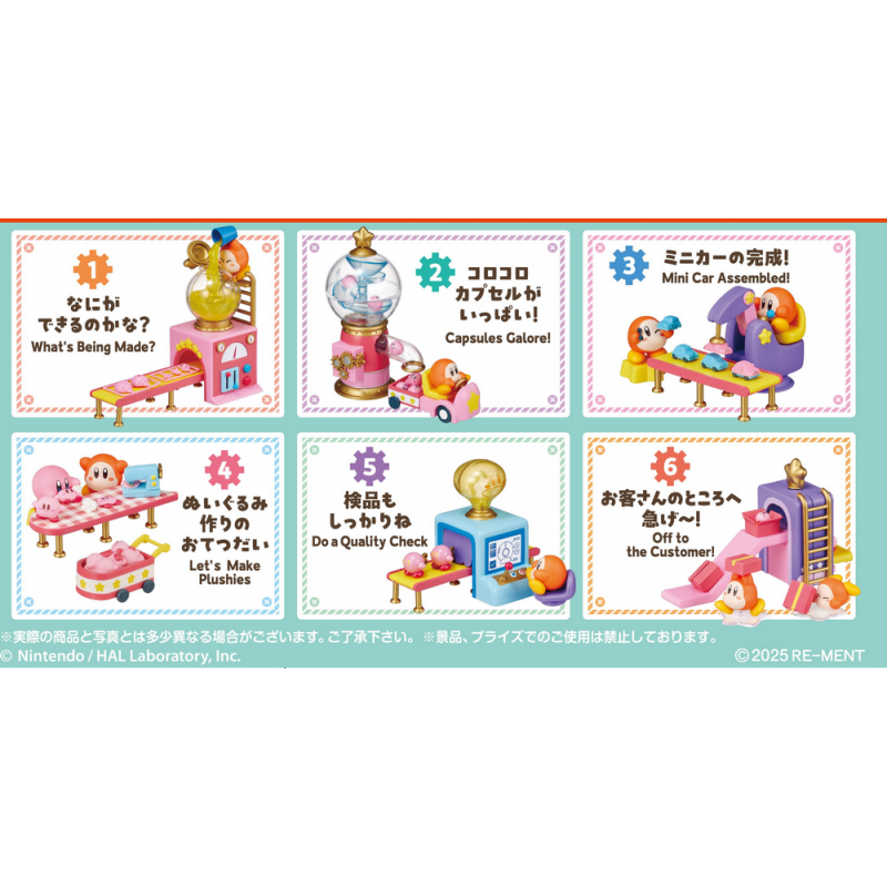 COMMANDE - RE-MENT KIRBY - Waddle Dee's Toy Factory