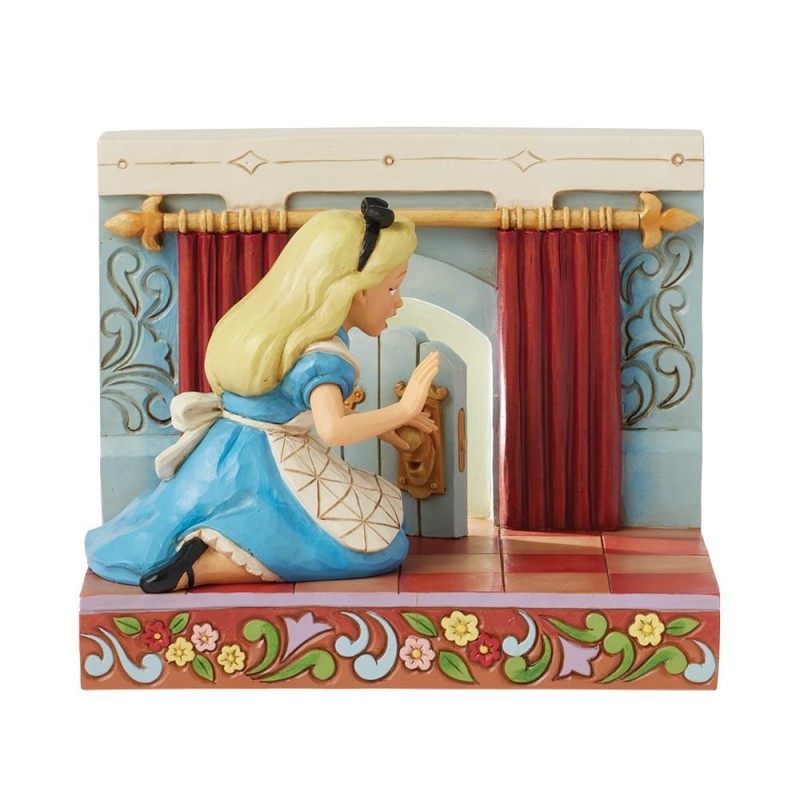 STOCK - ENESCO - DISNEY TRADITIONS - Curioser and Curiouser (Alice LED Wonderland Door)