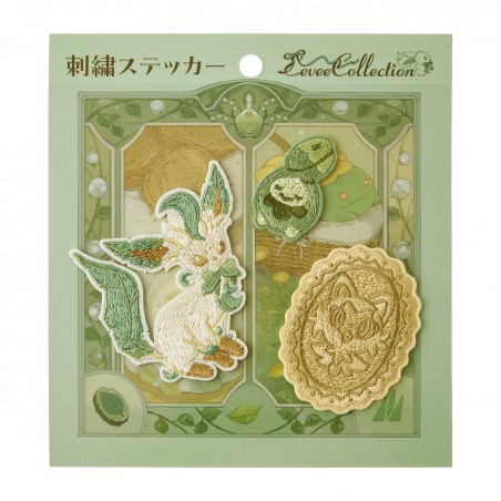 COMMANDE - POKEMON CENTER JAPON - Eevee collection 2025 - Set de stickers "tissus" Phylalli