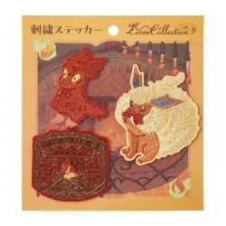 COMMANDE - POKEMON CENTER JAPON - Eevee collection 2025 - Set de stickers "tissus" Pyroli