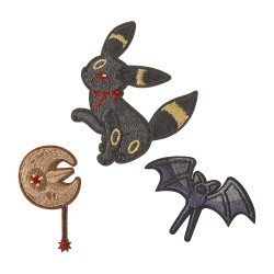 COMMANDE - POKEMON CENTER JAPON - Eevee collection 2025 - Set de stickers "tissus" Noctali