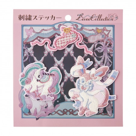 COMMANDE - POKEMON CENTER JAPON - Eevee collection 2025 - Set de stickers "tissus" Nymphali