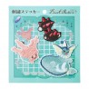 COMMANDE - POKEMON CENTER JAPON - Eevee collection 2025 - Set de stickers "tissus" Aquali