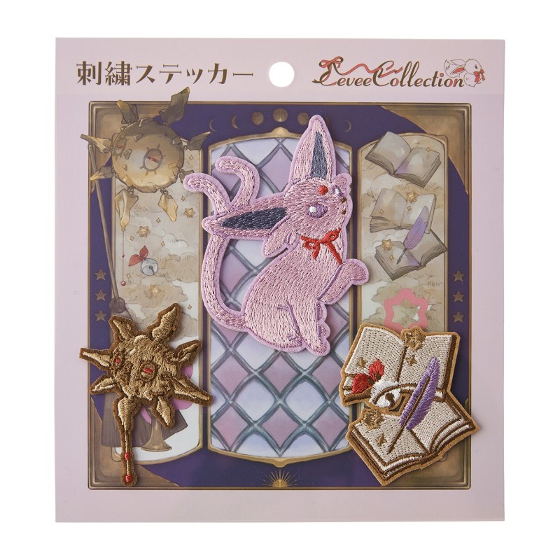 COMMANDE - POKEMON CENTER JAPON - Eevee collection 2025 - Set de stickers "tissus" Mentali
