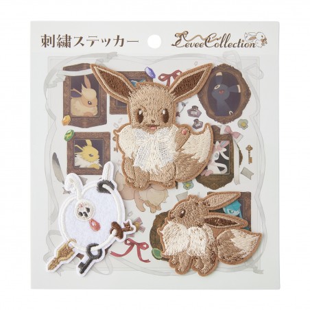 COMMANDE - POKEMON CENTER JAPON - Eevee collection 2025 - Set de stickers "tissus" Evoli