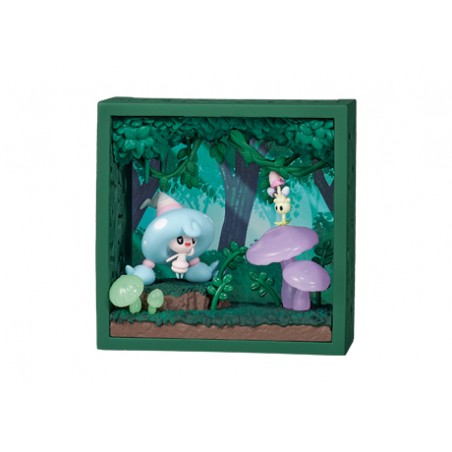 STOCK - RE-MENT POKEMON - Pokémon Frame Deep  Woods - Chapotus & Spododo