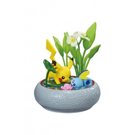 STOCK - RE-MENT POKEMON - Bonsai 3 - Pikachu & Larméléon