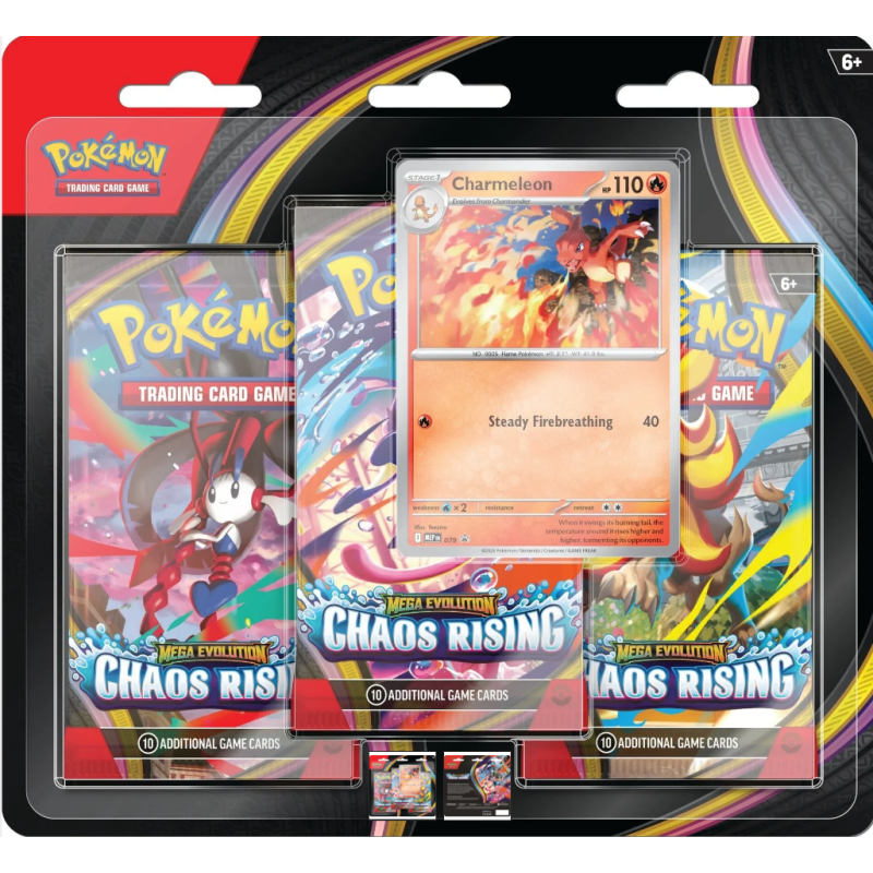 STOCK - TCG POKEMON - 3-pack Chaos Rising US