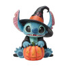 STOCK - ENESCO - DISNEY TRADITIONS - Stitch Witch with Jack-O-Lantern