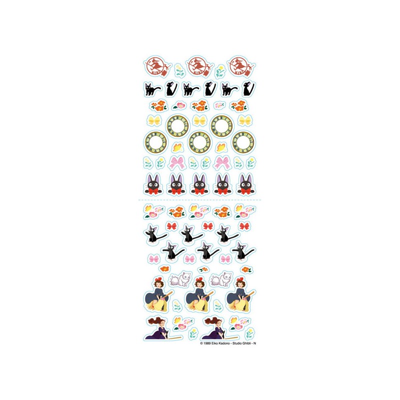 STOCK - STICKERS SHEET - KIKI LA PETITE SORCIERE